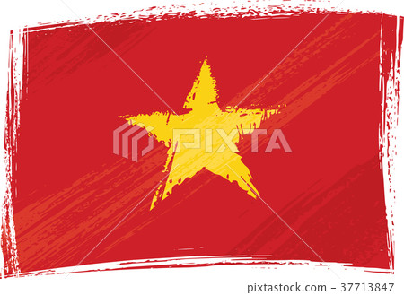 Grunge Vietnam flag 37713847