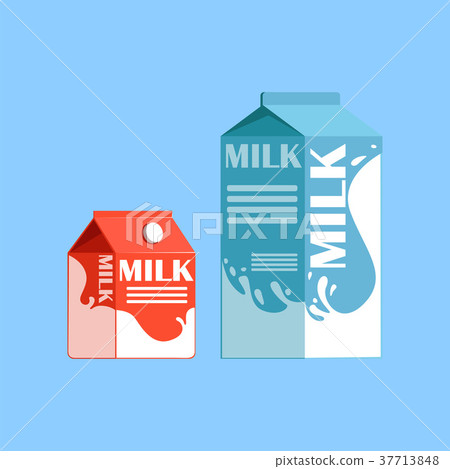 Carton boxes of milk, fresh and healthy dairy Carton boxes of milk, fresh and healthy dairy 37713848