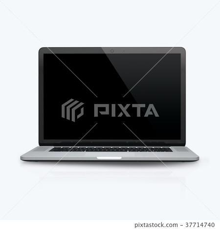 3D render of a laptop on a white background 37714740