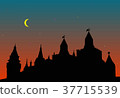 silhouette of the medieval city 37715539