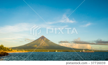 Mayon Volcano is an active stratovolcano in the 37716039