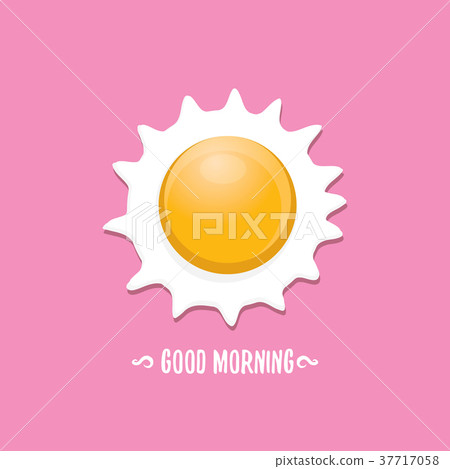 Fried Egg vector illustration. good morning 37717058