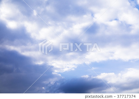 藍天白雲，天空，青空と白い雲、空、Blue sky and white clouds, sky, 37717374