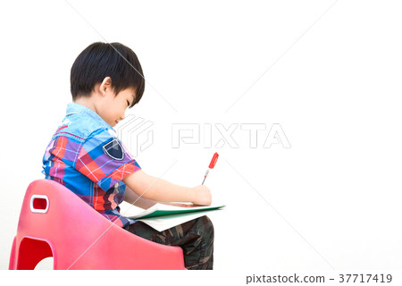 Education Concept of Student Asian Boy Studying Education Concept of Student Asian Boy Studying 37717419