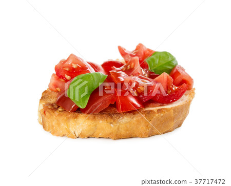 Bruschetta with fresh tomato and basil Bruschetta with fresh tomato and basil 37717472