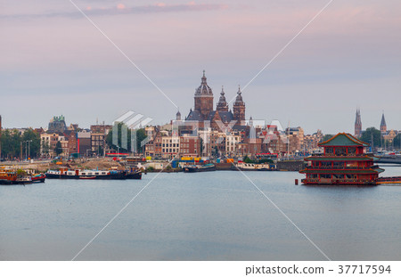 Amsterdam. The church of St. Nicholas. Amsterdam. The church of St. Nicholas. 37717594