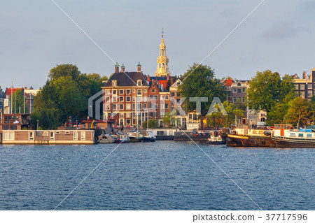 Amsterdam. The city embankment. Amsterdam. The city embankment. 37717596