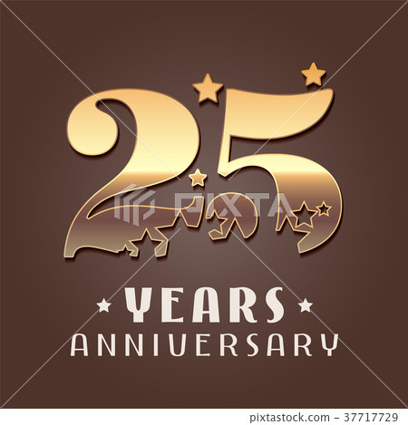25 years anniversary vector icon, logo 25 years anniversary vector icon, logo 37717729