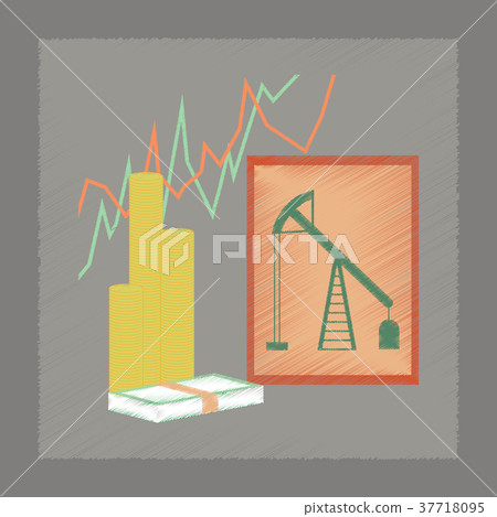 flat shading style icon lesson economy - Stock Illustration [37718095 ...