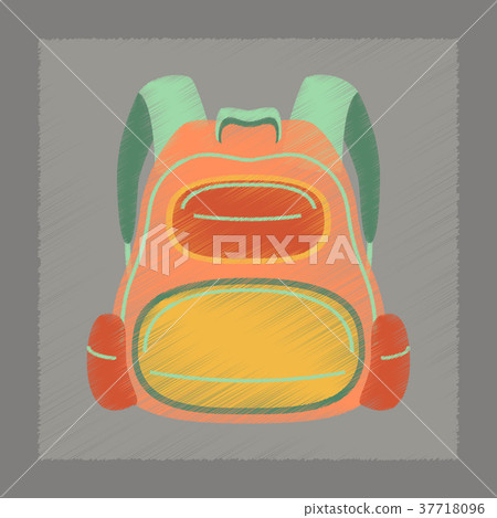 flat shading style icon school fashionable bag flat shading style icon school fashionable bag 37718096