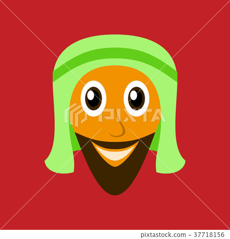 flat icons on theme Arabic business arabic man flat icons on theme Arabic business arabic man 37718156
