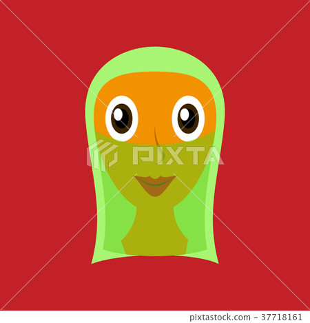 flat icons on theme Arabic business arabic woman flat icons on theme Arabic business arabic woman 37718161