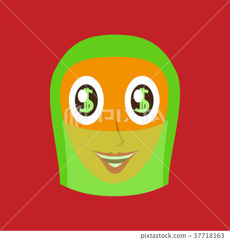 flat icons on theme Arabic business arabic woman flat icons on theme Arabic business arabic woman 37718163