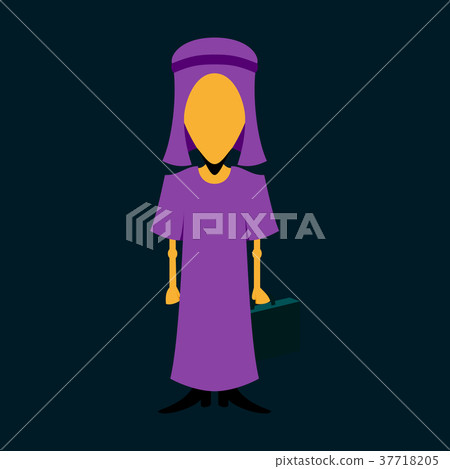 flat icon on theme Arabic business arabic flat icon on theme Arabic business arabic 37718205