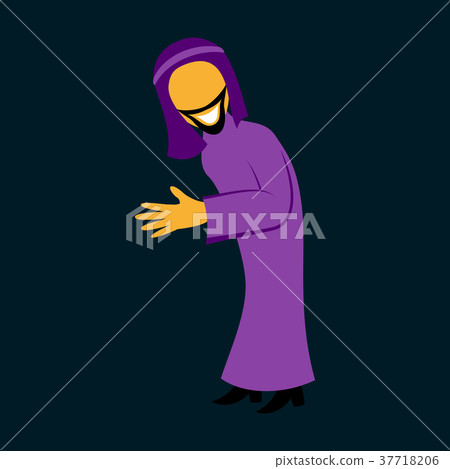 flat icon on theme Arabic business arabic man 37718206