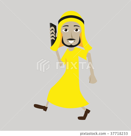 flat icon on theme Arabic business Muslim 37718233