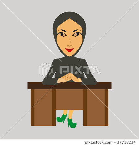 flat icon on theme Arabic business Muslim business 37718234