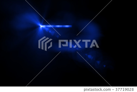 Anamorphic blue lens flare Anamorphic blue lens flare 37719028