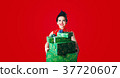 Beauty woman smiles with gifts #2 37720607