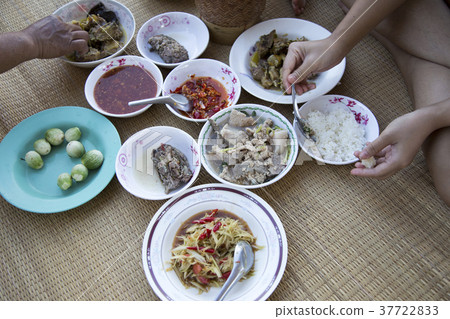 mix menu Isan Thai food 37722833
