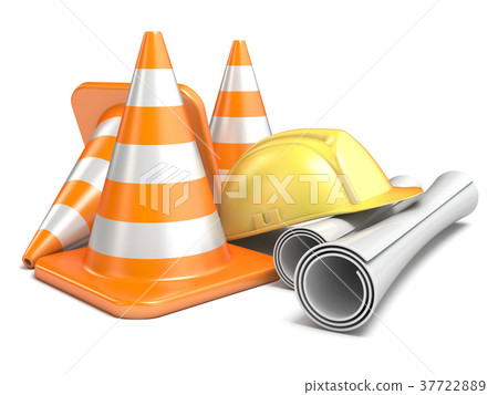 Under construction concept 3D 37722889