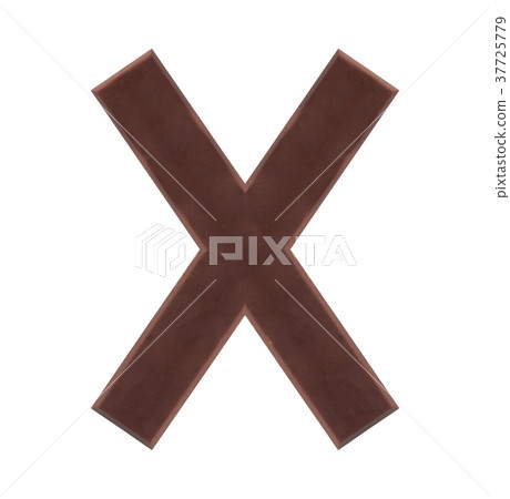 Isolate Chocolate Alphabet 37725779