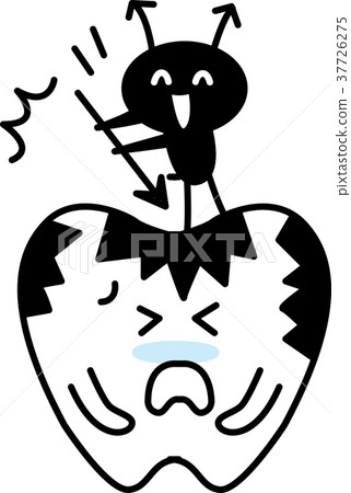 Tooth decay illustration Tooth decay illustration 37726275