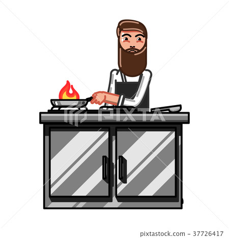 Kitchen worker man 37726417