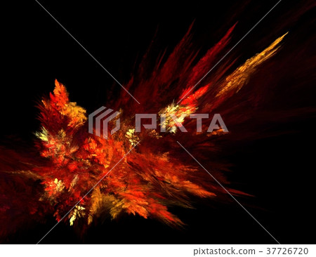 fractal illustration of combustion 37726720
