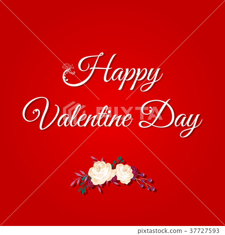 Congratulation with a holiday on a red bright Congratulation with a holiday on a red bright 37727593