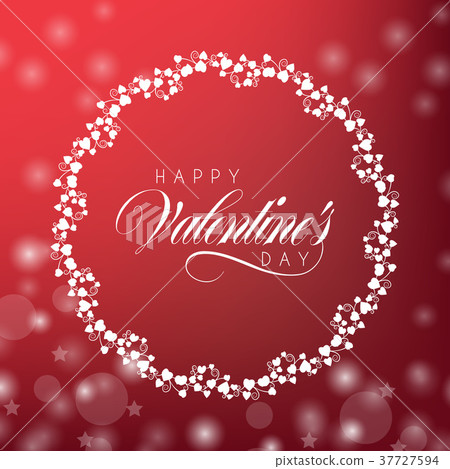 Greeting card for Valentine's Day. The background Greeting card for Valentine's Day. The background 37727594