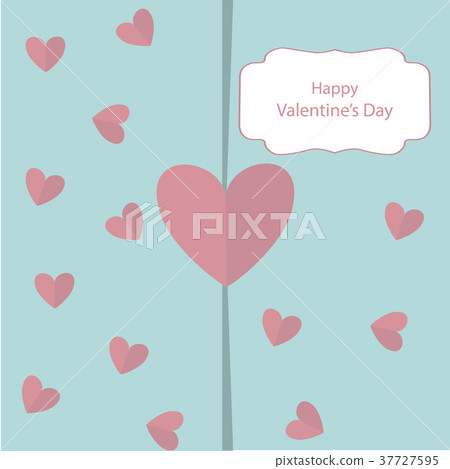 Greeting card with Valentine's Day with a gently Greeting card with Valentine's Day with a gently 37727595
