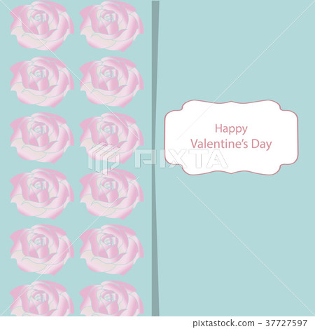 Greeting card with Valentine's Day with a gently Greeting card with Valentine's Day with a gently 37727597