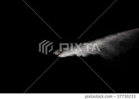 White powder on the black background. White powder on the black background. 37730233