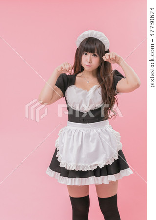 Black Maid Cosplay Cat Pose Black Maid Cosplay Cat Pose 37730623