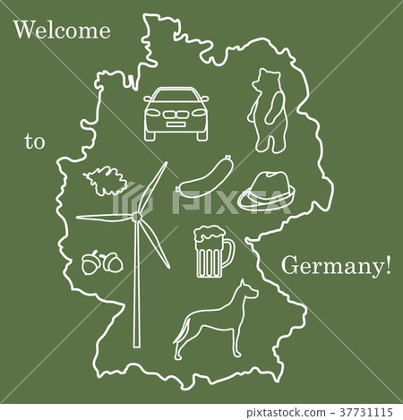 various symbols of Germany. Travel and 37731115