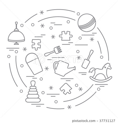 kids elements arranged in a circle kids elements arranged in a circle 37731127