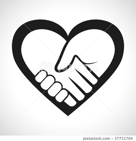 Illustration Icon Vector Heart Handshake 37731704
