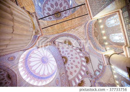 Interior of the Sultanahmet Mosque (Blue Mosque) Interior of the Sultanahmet Mosque (Blue Mosque) 37733756