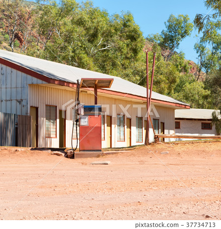 service concept the old gasoline pump station service concept the old gasoline pump station 37734713