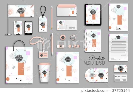 Corporate identity template set. Corporate identity template set. 37735144