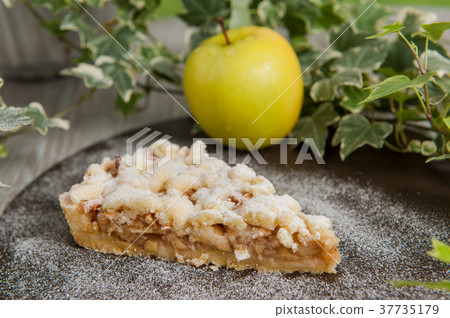 Slice or piece of homemade Apple Pie, dessert Slice or piece of homemade Apple Pie, dessert 37735179