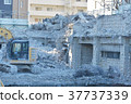 拆除施工現場挖掘機 37737339