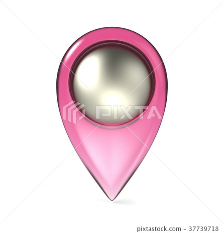 Pink map pointer 3D - Stock Illustration [37739718] - PIXTA