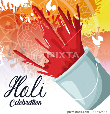 Holi celebration design Holi celebration design 37742434