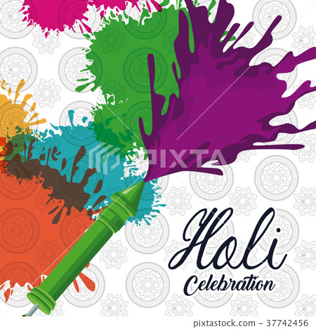 Holi celebration design 37742456