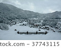 雪的白川鄉鎮 37743115