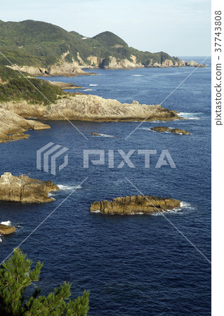 高知的Ashizuri海角。 2015年9月21日 高知的Ashizuri海角。 2015年9月21日 37743808