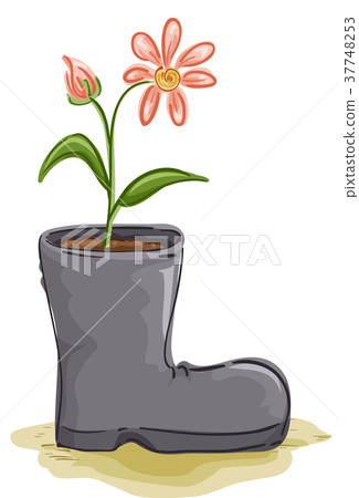 Flower Boots Illustration Flower Boots Illustration 37748253