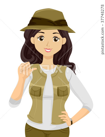 Teen Girl Geographer Explorer Teen Girl Geographer Explorer 37748278